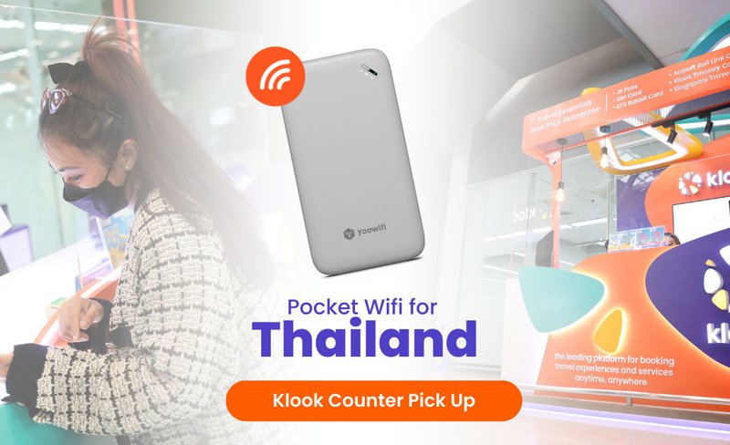 [Klook Counter Pick Up] Unlimited 4G Portable Wifi for Thailand