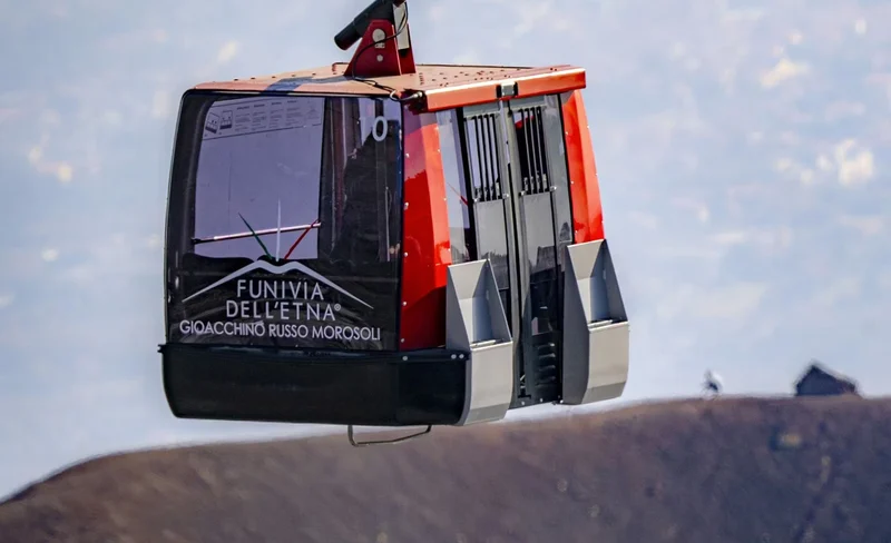 Mount Etna roundtrip cable car ticket in Nicolosi