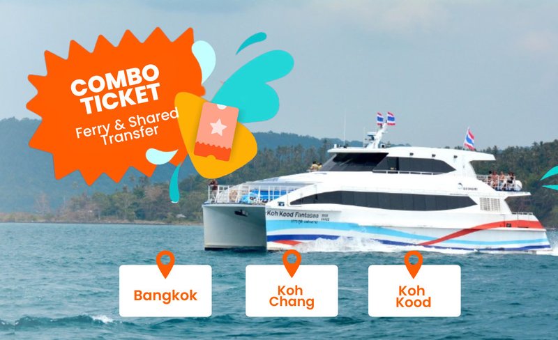 Ticket for ferry and shared bus between Bangkok for Koh Chang/Koh Kood