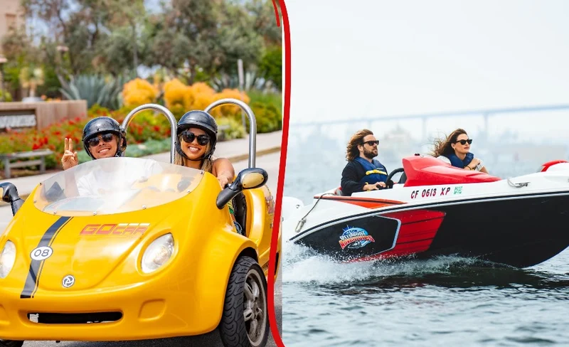 Land & Sea GoCar Tour + Speedboat Adventure