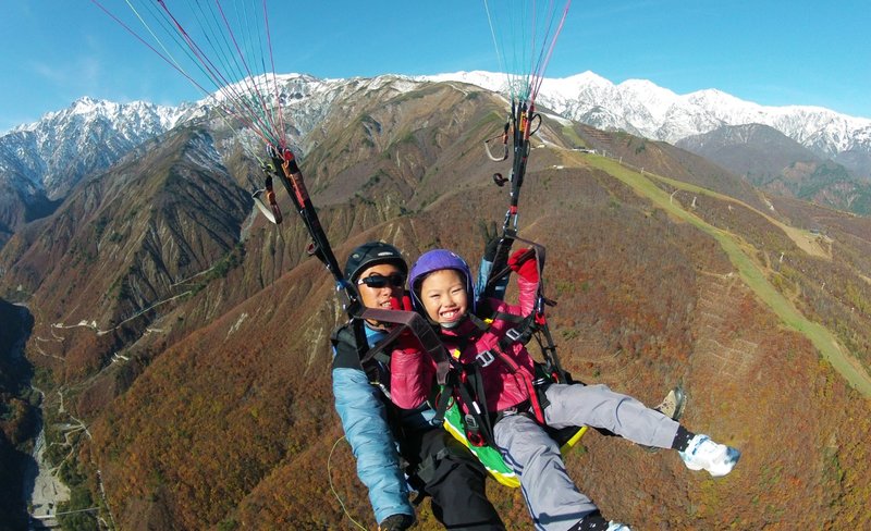 SKY BLUE Paragliding Experience in Nagano from Hakuba