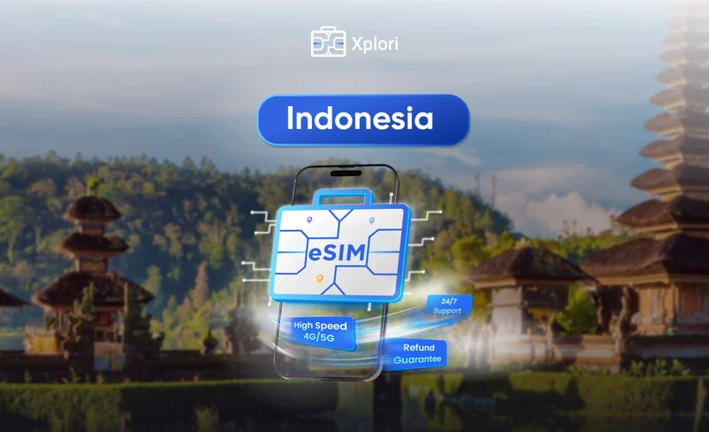 Indonesia eSIM (immediately usable via QR code)