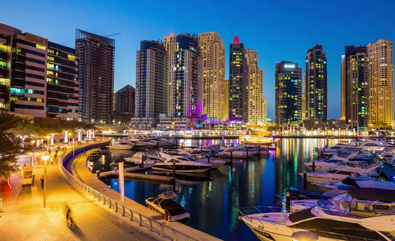 Dubai by Night Tour with Dhow Dinner Cruise