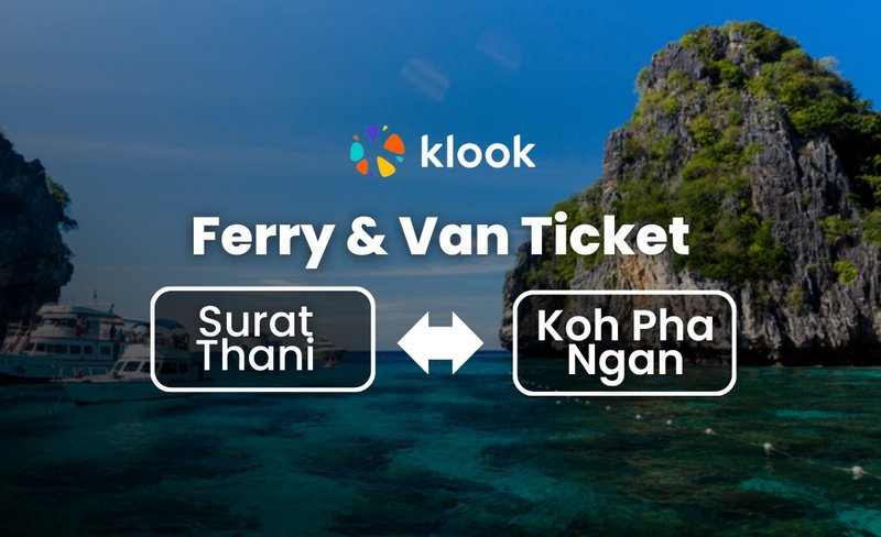 Ferry & Van Ticket between Surat Thani and Koh Pha Ngan