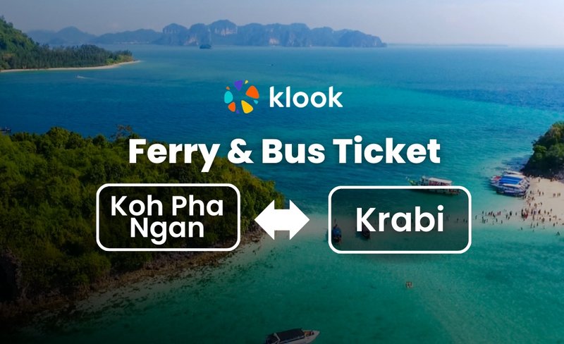 Ferry & Bus Ticket between Koh Pha Ngan and Krabi by Lomprayah