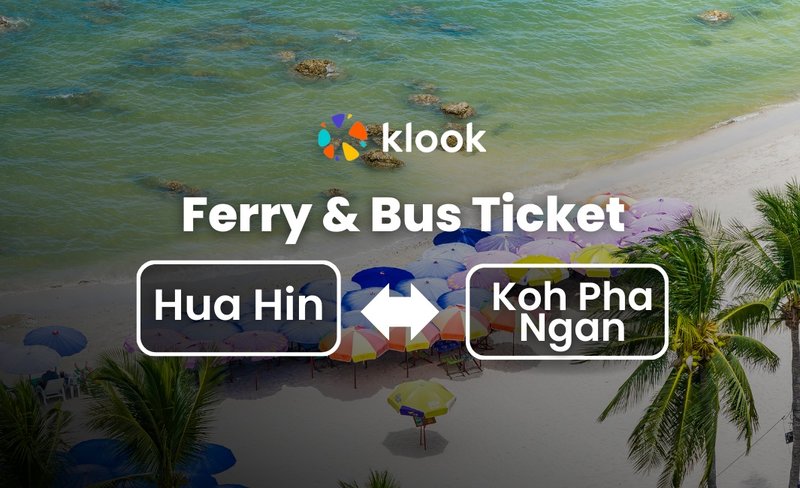 Ferry & Bus Ticket between Hua Hin and Koh Pha Ngan by Lomprayah