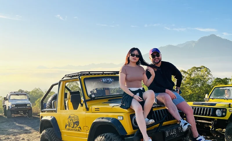4WD Jeep and Mount Batur Caldera Sunrise Trekking in Kintamani
