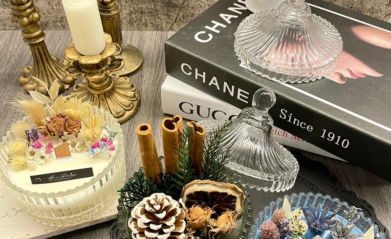 Taipei: Dried Flower Fragrance Candle Treasure Box & Dried Flower Fragrance Hanging Wax Chip DIY Handmade Experience
