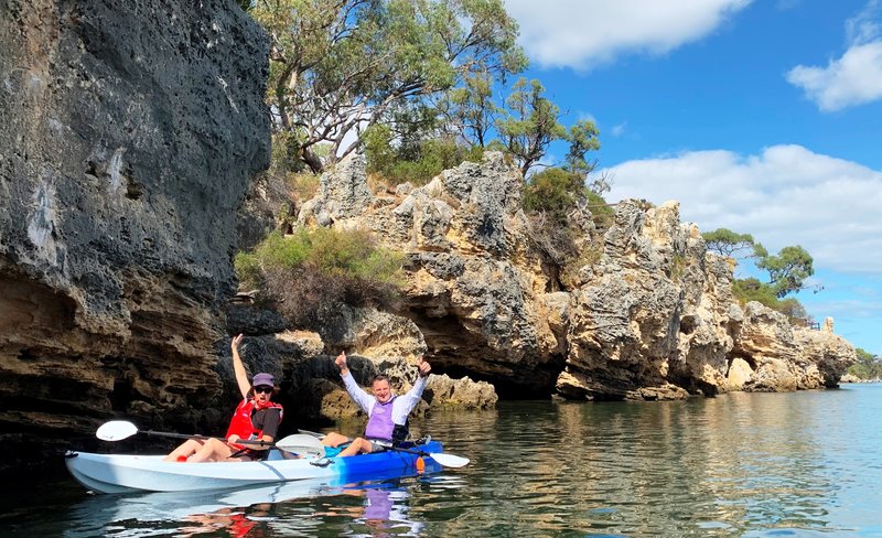 Cliffs and Caves Kayak Guided Tour in Perth