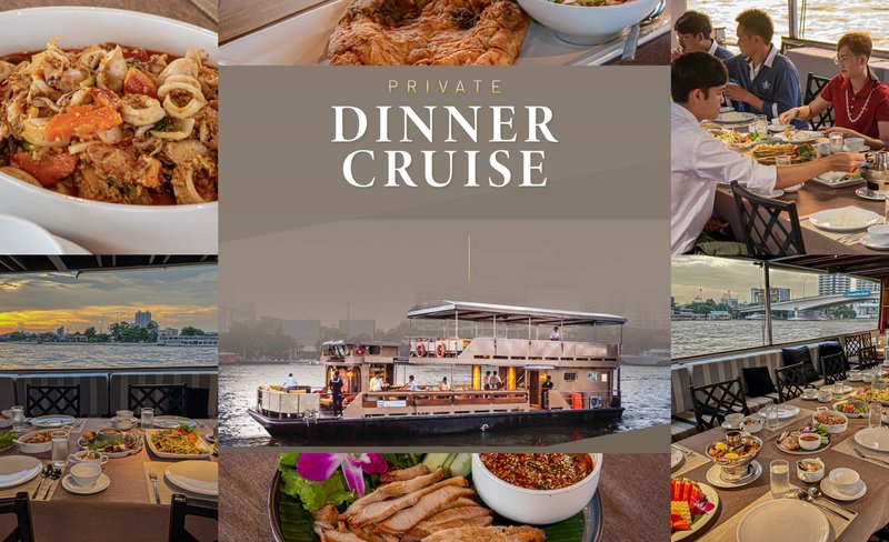 Private dinner cruise experience along Chao Phraya River from Tha Maharaj Pier