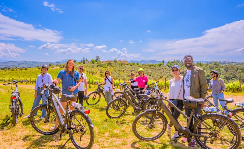 Chianti e-bike tour with wine tasting experience from Florence