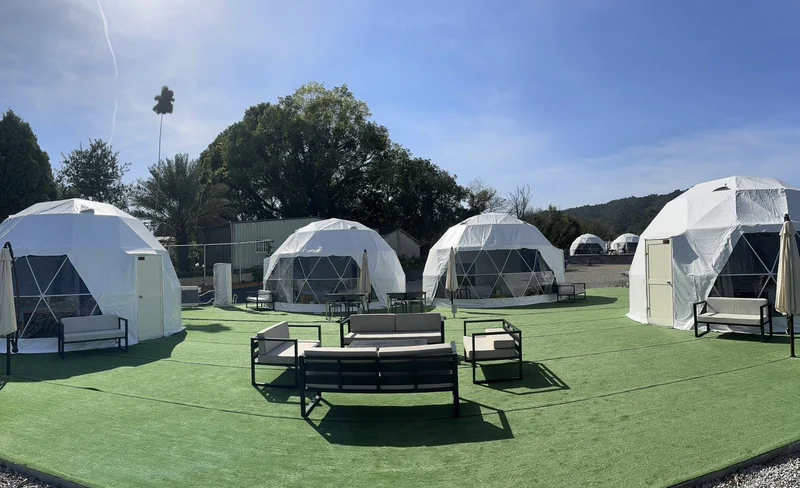 Taichung Camping | Seaside Ferry | Sunny Starry Sky Camp 3 Camps | 8-meter / 6-meter Spherical Starry Sky Tent