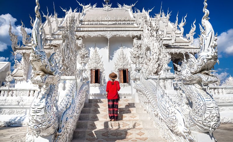 Chiang Rai Iconic White, Blue Temple, Black House Museum and Hot Spring Visit Day Tour