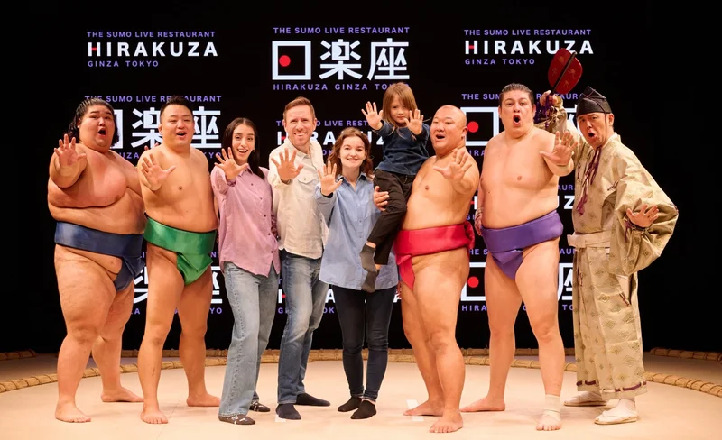 THE SUMO LIVE RESTAURANT HIRAKUZA GINZA TOKYO: Sumo Show with Traditional Meal Course