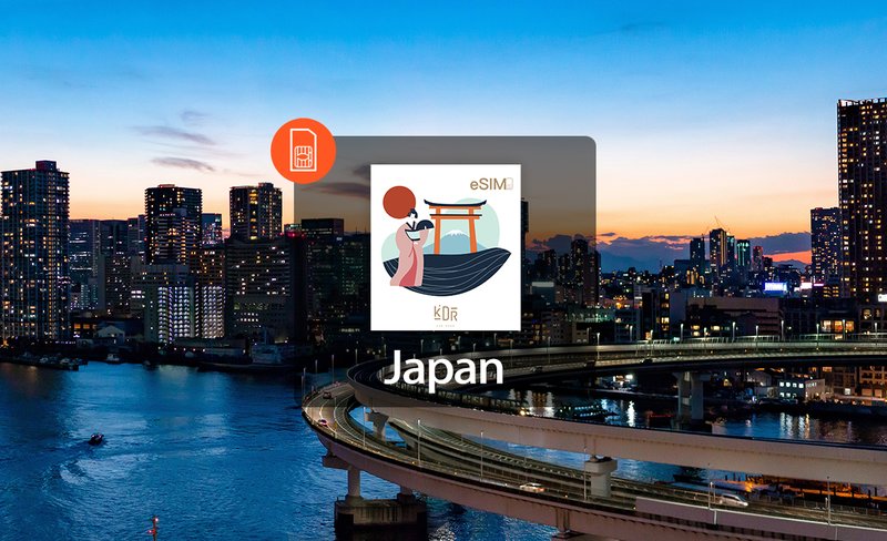 4G eSIM for Japan from Softbank (QR Code delivery via email)