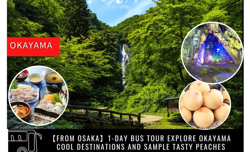 Kanba Falls & Bitchu Kanachi Cave Tour with Okayama Lunch from Osaka