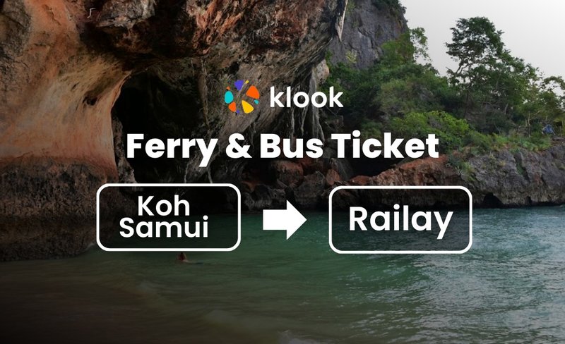 Ferry & Bus Ticket from Koh Samui (Nathon Pier) to Railay by Lomprayah