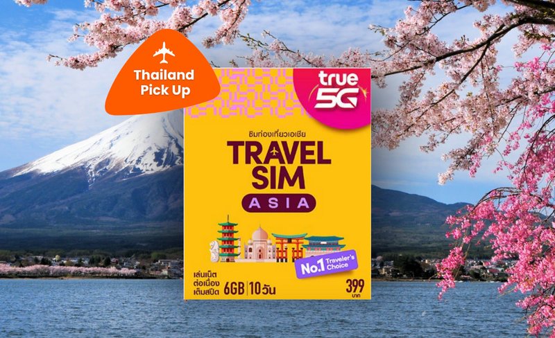 [Thailand Pick up] True 5G Travel SIM Zone Asia (exclude Thailand)