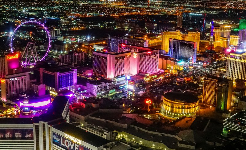 Afternoon Bites and Night Flight Tour in Las Vegas