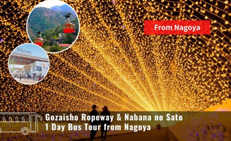 Gozaisho Ropeway & Nabana no Sato One Day Tour from Nagoya