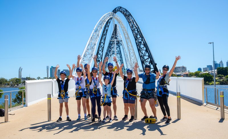 Matagarup Daytime Bridge Climb and Zipline in Perth