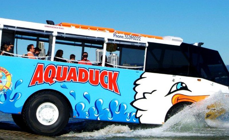 Aquaduck Safari City Tour and River Cruise in Gold Coast