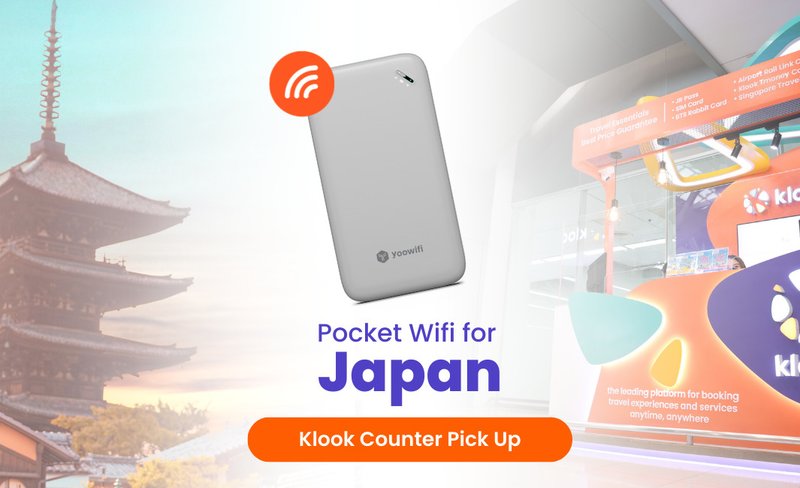 [Klook Counter Pick Up] Unlimited 4G Portable Wifi for Japan