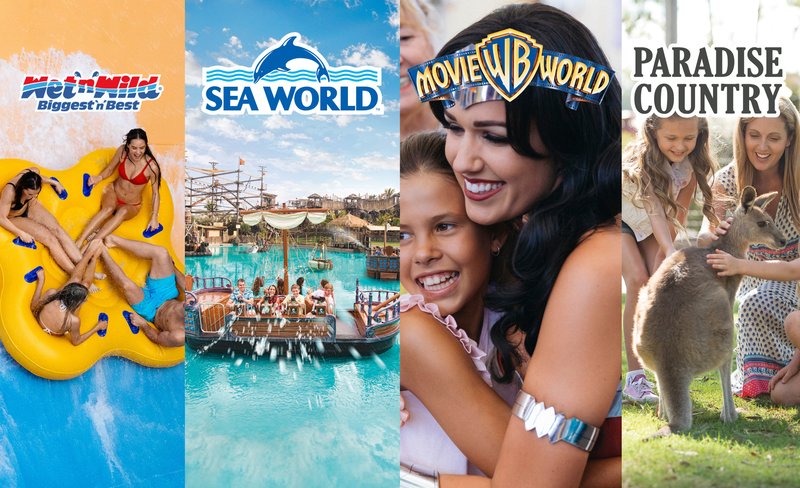 Movie World, Sea World, Wet n’ Wild Gold Coast multi-day pass