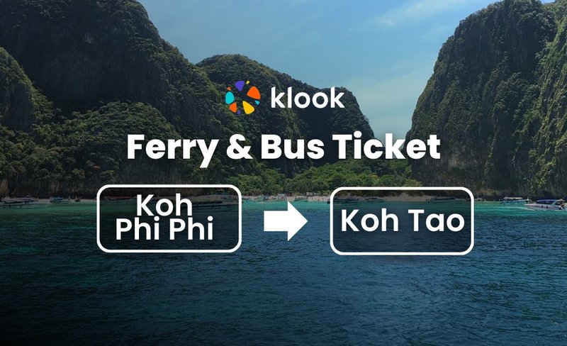 Ferry & Bus Ticket from Koh Phi Phi to Koh Tao by Lomprayah