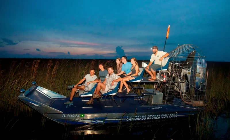 Gator Nights Airboat Tour in The Everglades