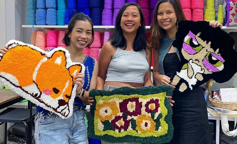 Singapore Rug Tufting Workshop by About You Studio Tufting