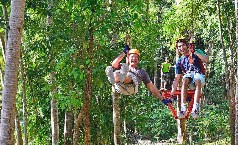 Zipline Adventure Experience at Aonang Fiore Resort in Krabi