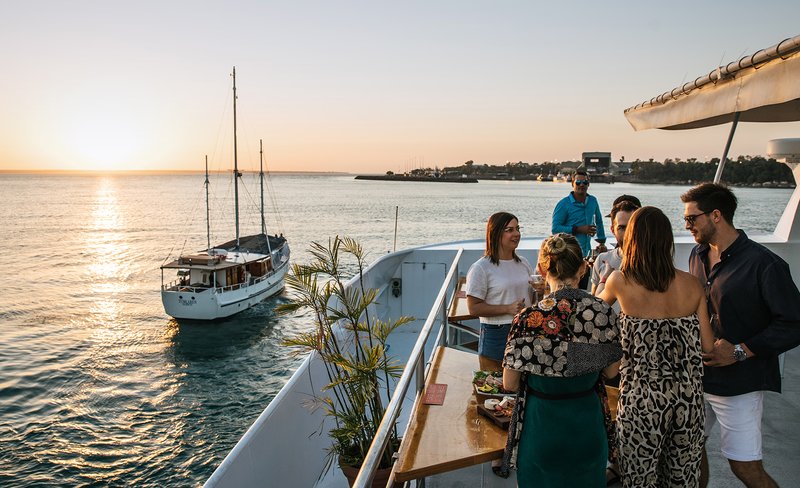 Gaze and Graze Sunset Cruise for Two in Darwin