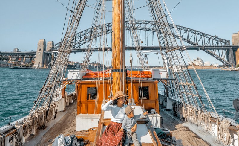 Sydney Harbour Tall Ship Lunch Cruise with Optional Mast Climb Experience