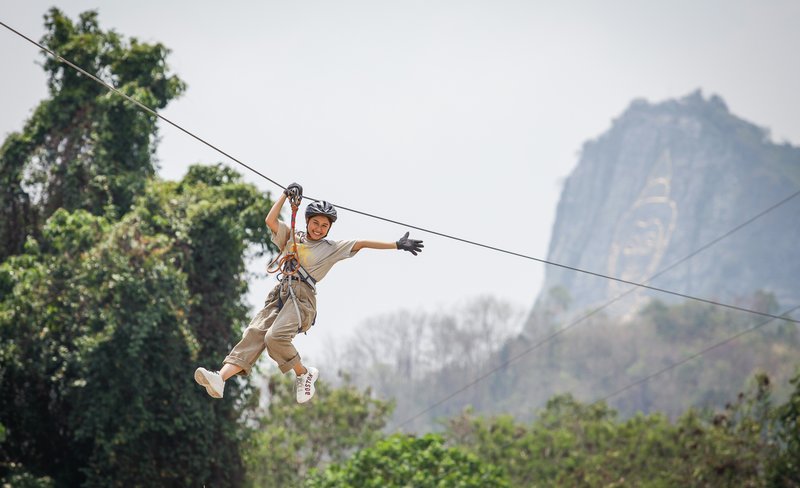 Zipline at Tarzan Adventure Pattaya