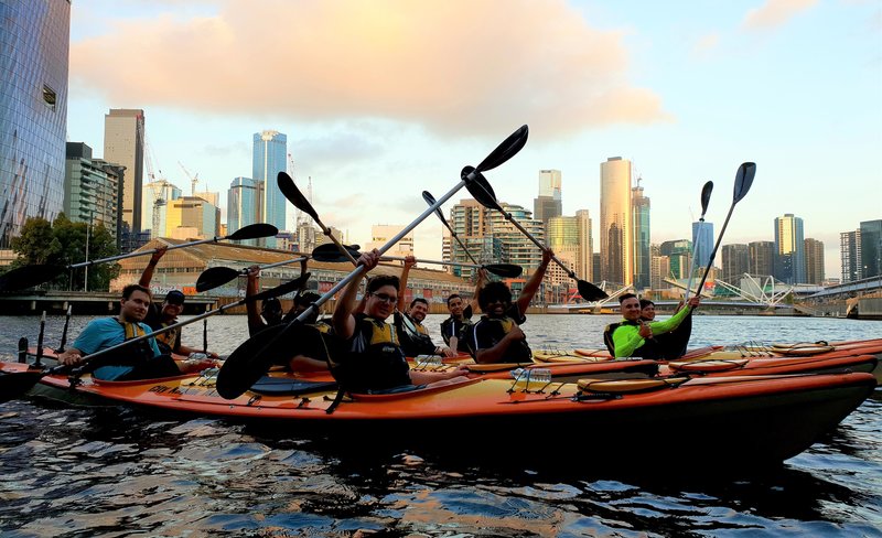 Yarra River Kayak Tour with Eureka Skydeck Entry in Melbourne