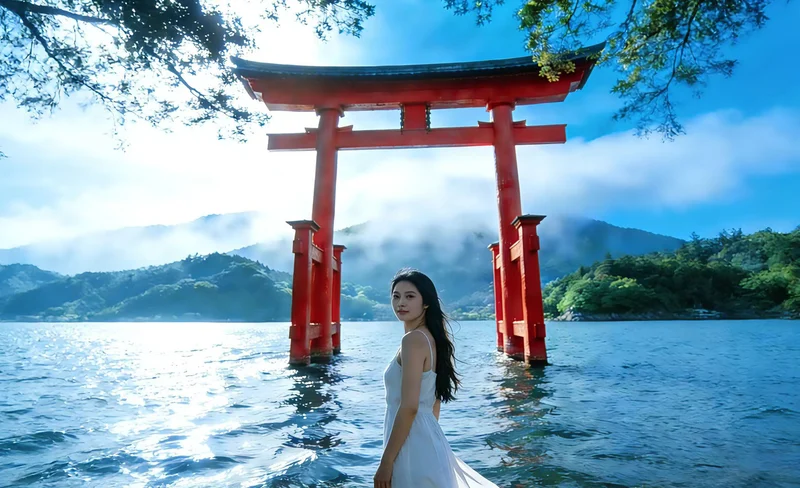 Mount Fuji, Kawaguchiko, and Hakone Day Trip with Ropeway: Owakudani & Hakone Shrine & Lawson Convenience Store & Oishi Park Day Trip