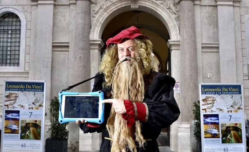 The Leonardo da Vinci Exhibition ticket with treasure hunt in Rome