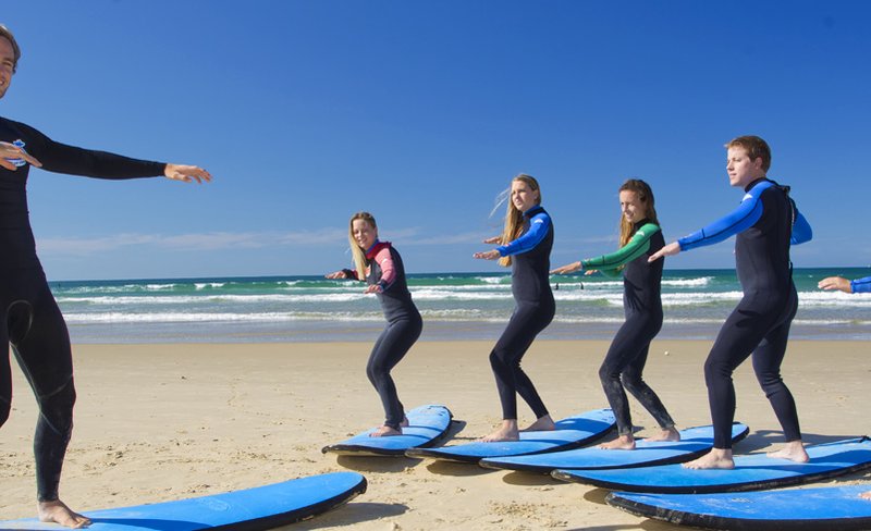 Surfing Course for Beginners at Noosa Heads