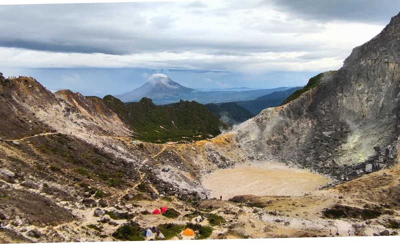 Hiking Mount Sibayak, Hot Spring, Taman Alam Lumbini from Medan
