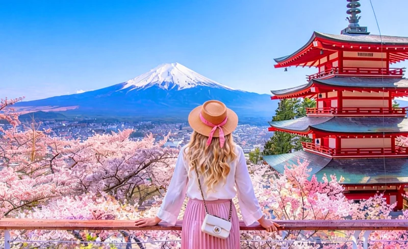 Classic Mt. Fuji Tour | Arakurayama Sengen Park / Mt. Fuji 5th Station Oshino Hakkai & Gotemba Premium Outlets / Hot Spring Day Trip | Departing from Tokyo/Shinjuku