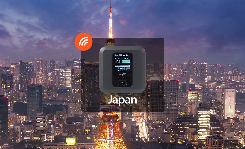 Unlimited 4G LTE wifi (Japan Delivery) for Japan from Docomo / Sakura Mobile