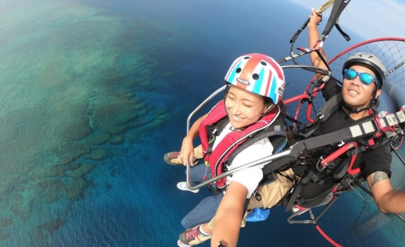 Motor Paraglider Tandem Flight in Nanjo, Okinawa