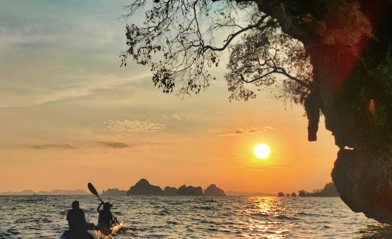Sunset Kayaking Serenade in Ao Thalane, Krabi