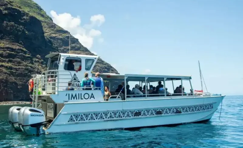 Imiloa Express Na Pali Coast Morning or Sunset Boat Tour in Hawaii