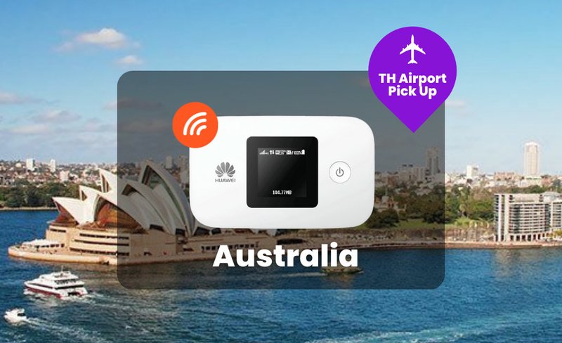 Pocket WiFi (BKK & DMK Airport Pick Up) for Australia