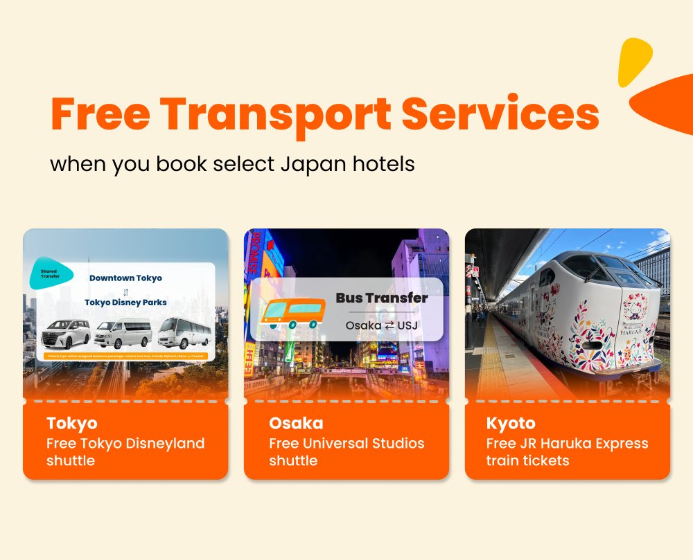 Free Airport & Theme Park Transfers | Japan Hotel Deals