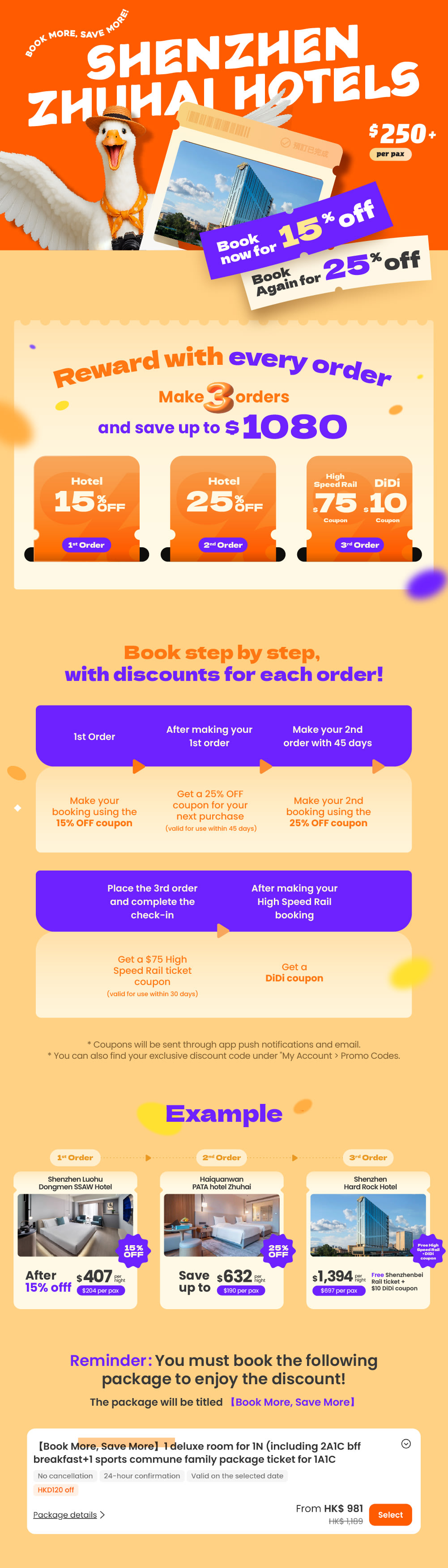 Book more, save more‼️ Shenzhen, Zhuhai Hotels🏨