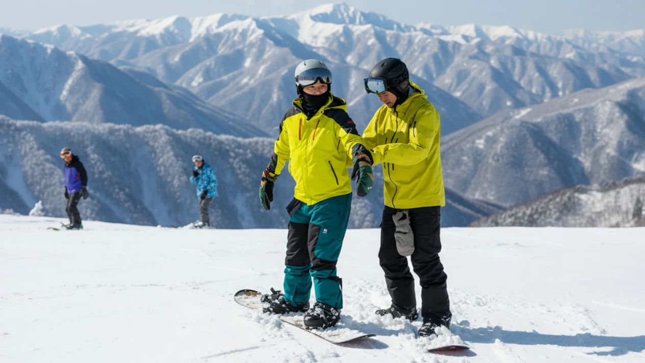 長野白馬滑雪場中文私人單雙板教練課