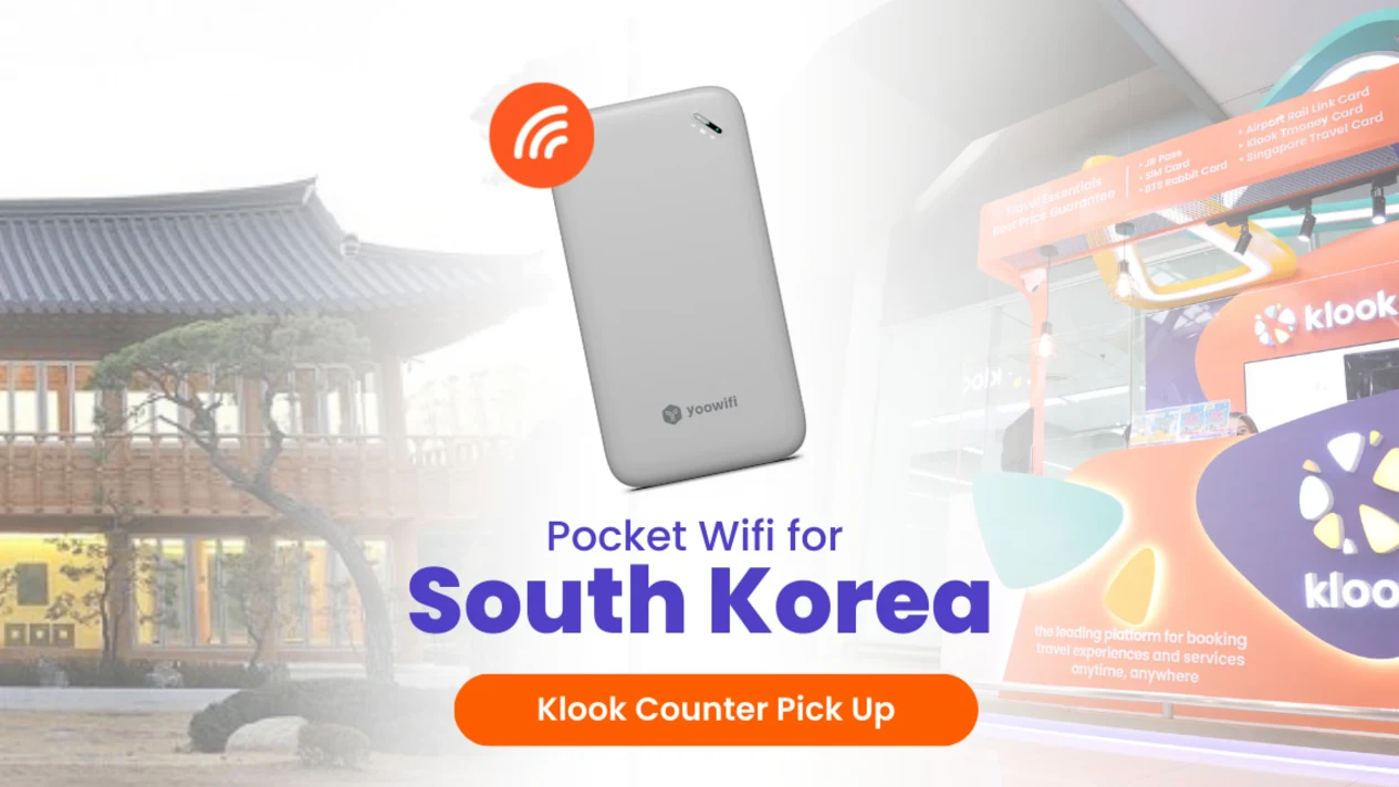 韓國無限流量 4G WiFi 分享器（Klook 櫃台領取）
